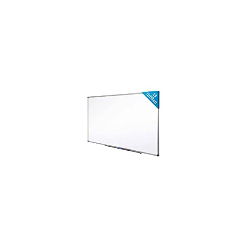 Certeo Whiteboard | Lackiert | Kratzfest & magnethaftend | HxB 100 x 150 cm | Weiß | Whiteboard Magnetisch Beschriftbar