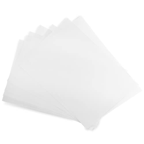 Netuno 50x Weiß Transparentpapier DIN A4 210 x 297 mm 160g Papier durchsichtig bedruckbar transparentes Druckerpapier zum Zeichnen Basteln Drucken Scrapbooking DIY-Karten Hochzeit Geburtstag Taufe
