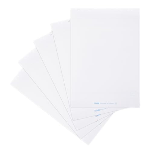 Landre Flipchart-Papier, blanko, 20 Blatt je Block, 5er Pack