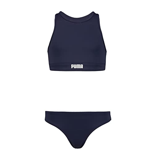 PUMA Kinder Bikini Set Badebekleidung, Marineblau, 164