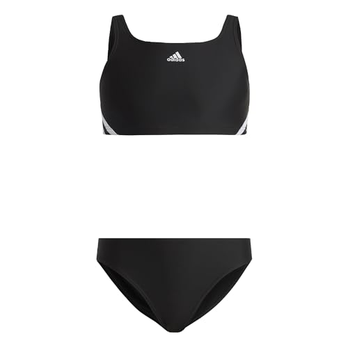 Adidas Ib6001 3S Bikini Badeanzug Mädchen Schwarz - Weiß 1314