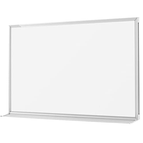 VISCOM Premium Design Whiteboard Speziallackiert - 90 x 120 cm - Beschichtete Magnetwand mit Aluminium-Rahmen - extrem kratzfest, magnetisch & einfach beschreibbar - Magnettafel in mehreren Größen