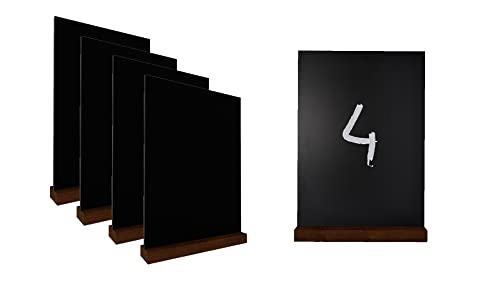 ALLboards doppelseitige A4 Kleine Tafeln 4 Stück Set mit Staffelei, Kreidetafel