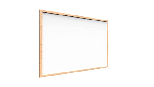 ALLboards Whiteboard mit Holzrahmen 120x90cm Magnettafel Weiß Magnetisch, Trocken Abwischbar