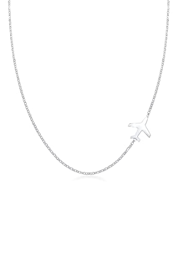 Elli Halskette Damen Flugzeug Travel Erbskette Trend aus 925 Sterling Silber