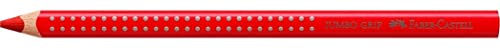Faber-Castell 110921 - Buntstift Jumbo Grip, geraniumrot hell, 1 Stück