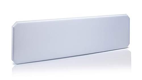Oktagon Akustik Tischtrennwand, Schallschutz - Paneel, Stellwand schallabsorbierend, geprüft nach DIN EN ISO 354, Größe: 1600 B x 435 H x 50 D (mm), Farbe: grau