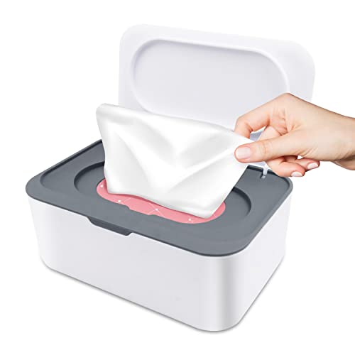 BIAO TX Feuchttücher Box, Grau Feuchtes Toilettenpapier Box, Taschentücher Box Für Toilettenpapier Aufbewahrung, Baby Feuchttücher