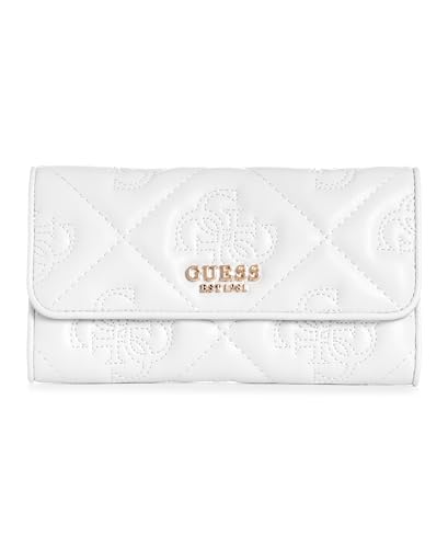GUESS Damen Marieke Multi Clutch Wallet, Weißes Logo, Einheitsgröße