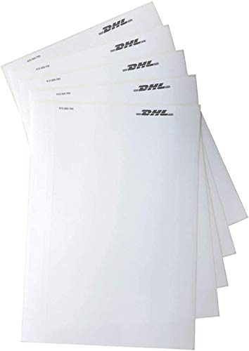 DHL Paketaufkleber 1000 Stück für Laserdrucker Versandaufkleber Versandetiketten selbstklebend weiß | Etikettenformat: 103,4 mm x 207,95 mm | DIN C5 Umschlag |