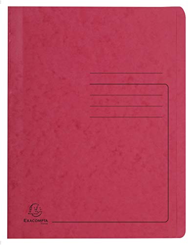 Exacompta 39995E Schnellhefter Colorspan bedruckt, 24 x 32 cm, für DIN A4, bis zu 350 Blatt, 1 Stück, rot
