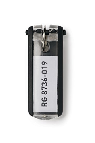 Durable Schlüsselanhänger Key Clip, 6 Stück, schwarz, 195701