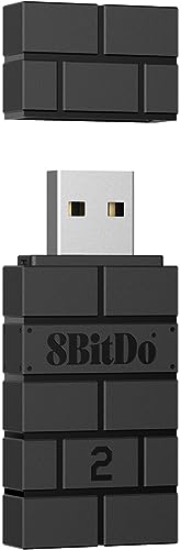 8BitDo: Wireless USB Adapter 2 - Black (PS4/PS5/PC/Switch/Xbox Series S/X/Xbox One/Wii)