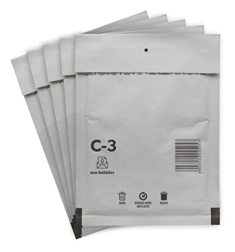 10 Luftpolsterversandtaschen Luftpolstertaschen Umschläge Polsterumschlag Versandtaschen Luftpolsterumschläge Gr. C/3 C3 weiß (170mm x 225mm)