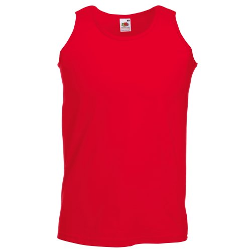 Fruit of the Loom Herren Tank Top Valueweight Athletic Vest 61-098-0 auch Farbsets M L XL XXL 3XL 4XL Red L