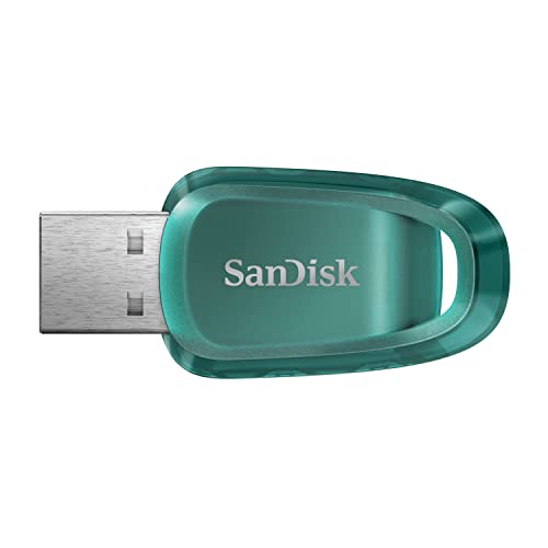 SanDisk Ultra Eco USB 3.2 Flash-Laufwerk 128 GB (Lesegeschwindigkeit bis 100 MB/s, RescuePRO Deluxe, 5 Jahre Garantie)
