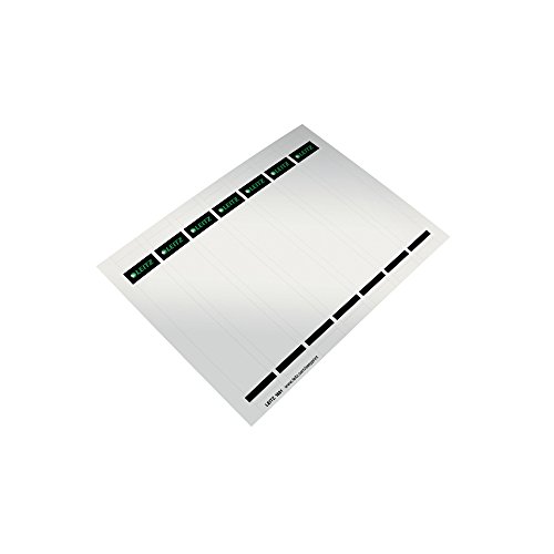 Leitz PC-beschriftbare Ordnerrücken Etiketten für Qualitäts-Ordner 180°, 175 Stück aus Karton, Kurzes und schmales Format, 31 x 190 mm, grau, 16810085