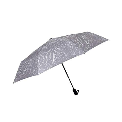 Regenschirm Graffiti-kreativer faltender Regenschirm-Persönlichkeits-kreativer Regenschirm regensicherer Anti-UV-Regenschirm Regenschirm sturmfest (Color : Gray)