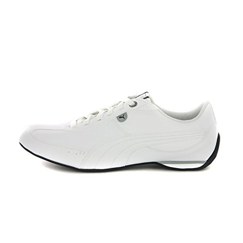 Herren Puma Racer 4 Sleek Sneaker-White-41