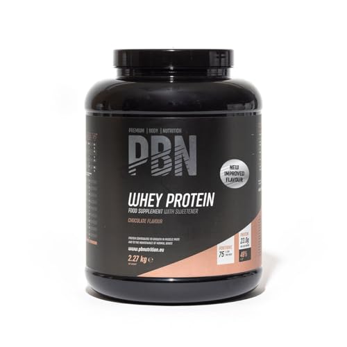 PBN Premium Body Nutrition Premium Body Nutrition Whey Protein / Molkeeiweißpulver, 2,27 kg Schokolade, Neuer verbesserter Geschmack