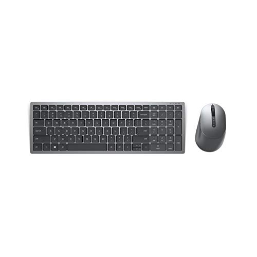 Dell KM7120W, Wireless, Multimedia, Tastatur und Maus Set, German (QWERTZ), schwarz