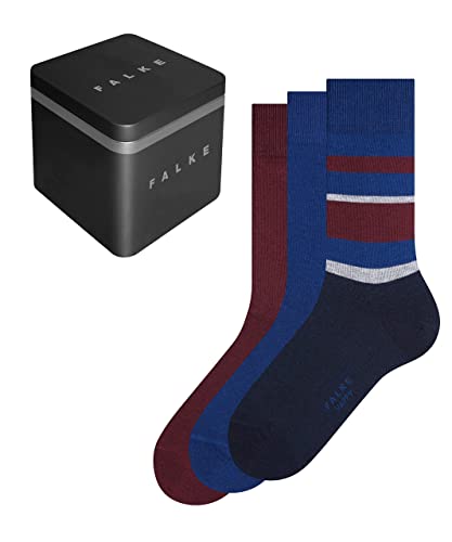 FALKE Herren Socken Happy Box Mix 3-Pack M SO Baumwolle einfarbig 3 Paar, Mehrfarbig (Sortiment 0020), 43-46