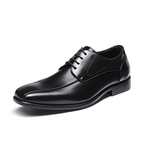 Bruno Marc Herren Anzugschuhe Derby Schnürschuhe Business Schuhe Formale Moderne Klassische SCHWARZ-E DP03-E Größe 45 (EUR)