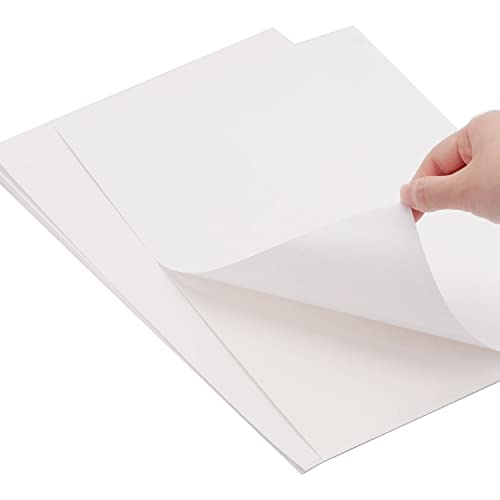 DRERIO 50 Blatt bedruckbares Vinyl-Aufkleber Papier wasserfestes Aufkleber Papier A4-Papier reißfeste Aufkleber weißes Druckpapier trocknet schnell Papier für Laser, Tintenstrahldrucker, Malerei