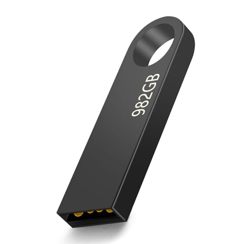 USB Stick 982GB, USB Speicherstick, Mini Metall Wasserdicht Memory Stick for Laptops, Tablets, PC, Auto