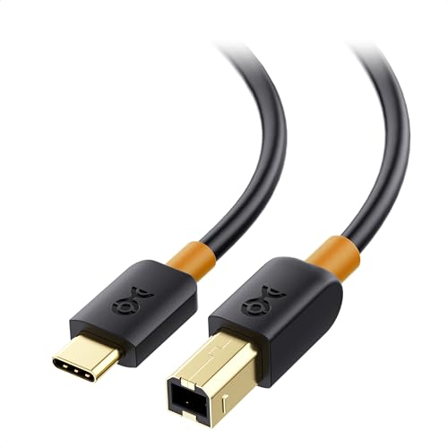 Cable Matters Druckerkabel USB C 2m (USB C auf USB B Kabel, USB B auf USB C Kabel, USB C USB B Cable) in Schwarz - 2 Meter