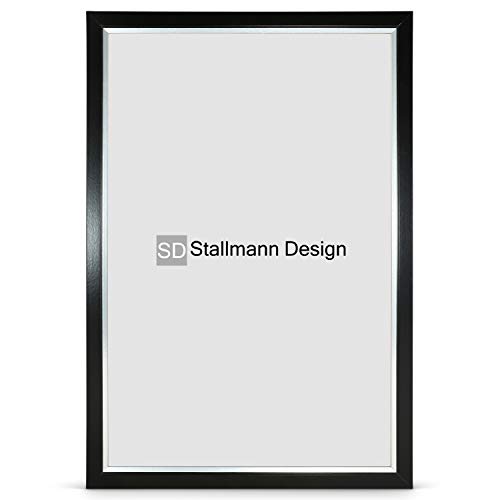 Stallmann Design Bilderrahmen My Frames 75x98 cm schwarz Rahmen Fuer Dina 4 und 60 andere Formate Fotorahmen Wechselrahmen aus Holz MDF mehrere Farben wählbar Frame für Foto oder Bilder