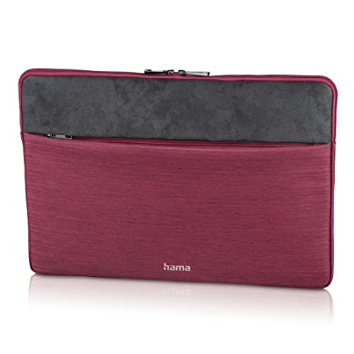 Hama Tasche für Tablet und Notebook bis 14.1 Zoll (Tablettasche, Laptoptasche für Notebook, Tablet, MacBook, Surface bis 14,1 Zoll, Hülle, Case, Laptophülle, Sleeve) Rot