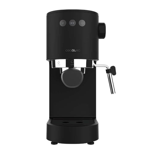 Cecotec Espressomaschine Cafelizzia Fast. 1350 W, Thermoblock, ForceAroma-Technologie mit 20 Bars, verstellbare Dampfdüse, Doppelter Auslauf, Abnehmbarer Wassertank