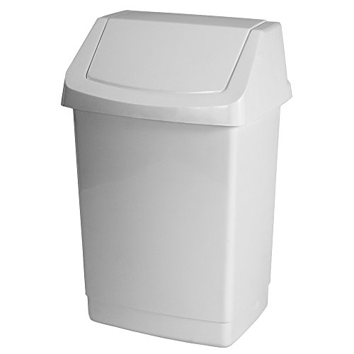 Curver Abfallbehälter Click-It 22,9x18,9x38,1cm in weiß, Plastik, 22.9 x 18.9 x 38.1 cm