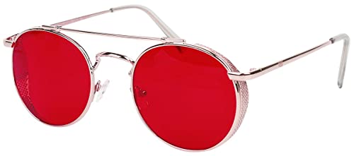 Urban Classics Unisex Sunglasses Chios Sonnenbrille, Gold/red, one Size