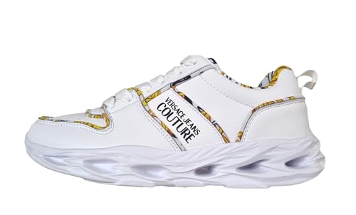 VERSACE JEANS COUTURE Damen Okinawa Sneaker White - Gold 40 EU