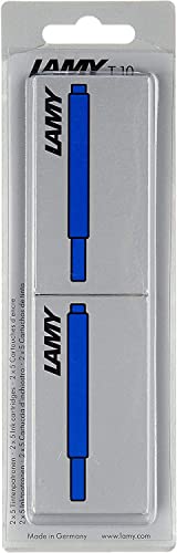 Lamy T10 Tintenpatrone 2er Set - Großraumpatronen in der Farbe blau Patronenfüllhaltermodelle - Im Blister 10 Stück