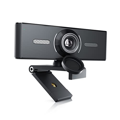 CSL - Webcam mit Mikrofon - 1080p Full HD 60 Hz - 2K – WQHD 1440p – 2560 x 1440 @ 30 Hz - Full-HD mit 60 Hz - Dual Mikrofone – Stativgewinde ¼ Zoll – weißabgleich – inkl. Abdeckung