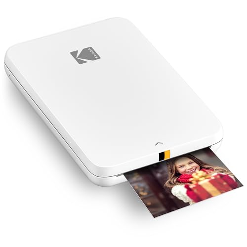 Kodak Step Slim Mobiler Sofortbilddrucker – Drucken Sie kabellos Fotos im Format 5,1 x 7,6 cm auf Zink-Papier mit iOS- und Android-Geräten