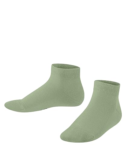 FALKE Unisex Kinder Sneakersocken Family K SN nachhaltige biologische Baumwolle kurz einfarbig 1 Paar, Grün (Light Green 7313) neu - umweltfreundlich, 31-34
