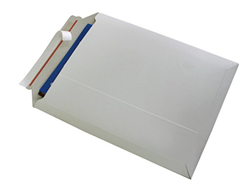 Versandtaschen weiß ungestrichen Vollpappe weiß Karton DIN A3 - flach:455x320mm / aufgestellt 440x270x50mm (PS.195) (10)