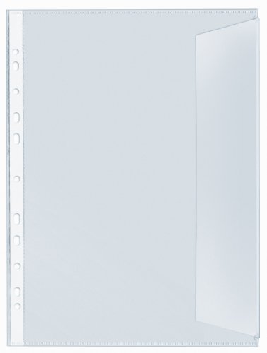 VELOFLEX 5345000 - Dokumentenhüllen, DIN A4, dokumentenecht, transparent farblos, 10 Stück