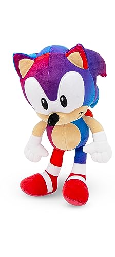 Sonic The Hedgehog Sonic Plüschfigur Original Lizenz 31,4'/ 80 cm und Sonic Rainbow Modelle 28-30cm (7 Edition zur Auswahl) (Blau/Lila 30cm)