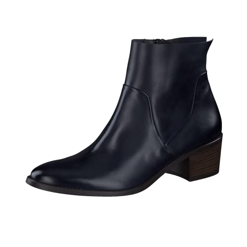 Paul Green Damen Stiefelette | Frauen Ankle Boots | knöchelhoch | reißverschluss | stiefel | bootee | booties | halbstiefel | Dunkelblau (OCEAN) | 39 EU / 6 UK