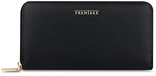 Frentree® Damen Portemonnaie mit vielen Fächern, Klassische große Geldbörse mit Handyfach und RFID-Schutz, inkl. Geschenkverpackung