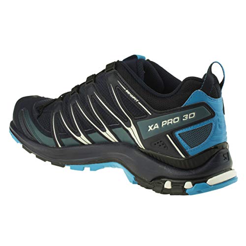 Salomon XA Pro 3D Gore-Tex Herren Trail Running Wasserdichte Schuhe, Stabilität, Grip, Langlebiger Schutz, Navy Blazer, 45 1/3