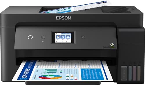 Epson EcoTank ET-15000 4-in-1 Tinten-Multifunktionsgerät (Kopie, Scan, Druck, A3, ADF, Full-Duplex, WiFi, Ethernet, Display, USB 2.0), großer Tintentank, niedrige Seitenkosten,Normal, Schwarz, Farbig