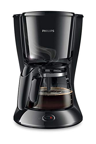 Philips HD7461/20 Daily Filter-Kaffeemaschine, abnehmbarer, ausschwenkbarer Filter, schwarz