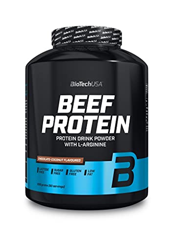 5 x Biotech USA Beef Protein, 1816g Dose , Erdbeere (5er Pack)