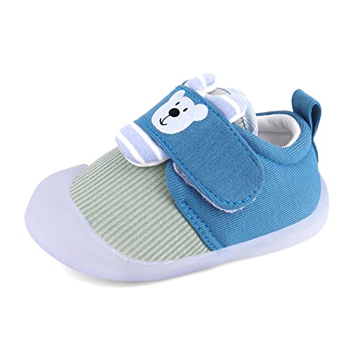 MASOCIO Lauflernschuhe Babyschuhe Junge Baby Schuhe Jungen Lauflern Sneaker 12-18 Monate Blau Größe 20 (Herstellergröße: CN 16)